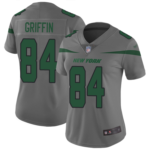 New York Jets Limited Gray Women Ryan Griffin Jersey NFL Football #84 Inverted Legend